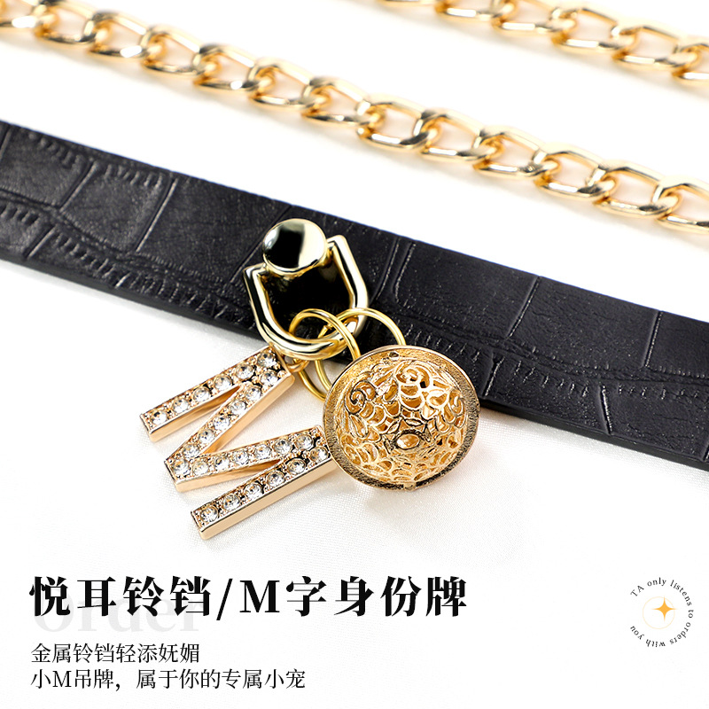 Collar de campana de tracción dorada SM juguetes alternativos juguetes sexuales para adultos juguetes sexuales divertidos 100 / caja