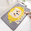 大江 Cartoon animals velvet carpet floor cushion home bathroom door bathroom anti -sliding pad water absorption foot pad