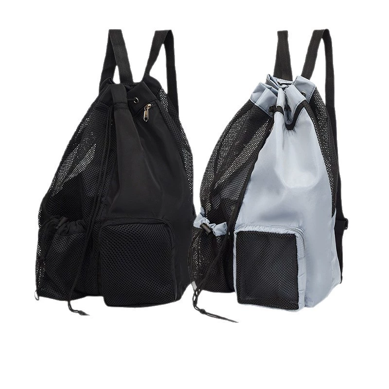 Durable capacious sports bag for gym for training, drawstring