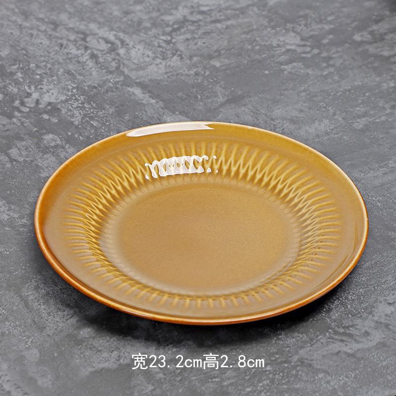 Tazón creativo de color sólido estilo europeo LZ para frutas y verduras, tazón para ensalada, plato de cerámica para pastel y arroz, plato para sopa, plato para servir.