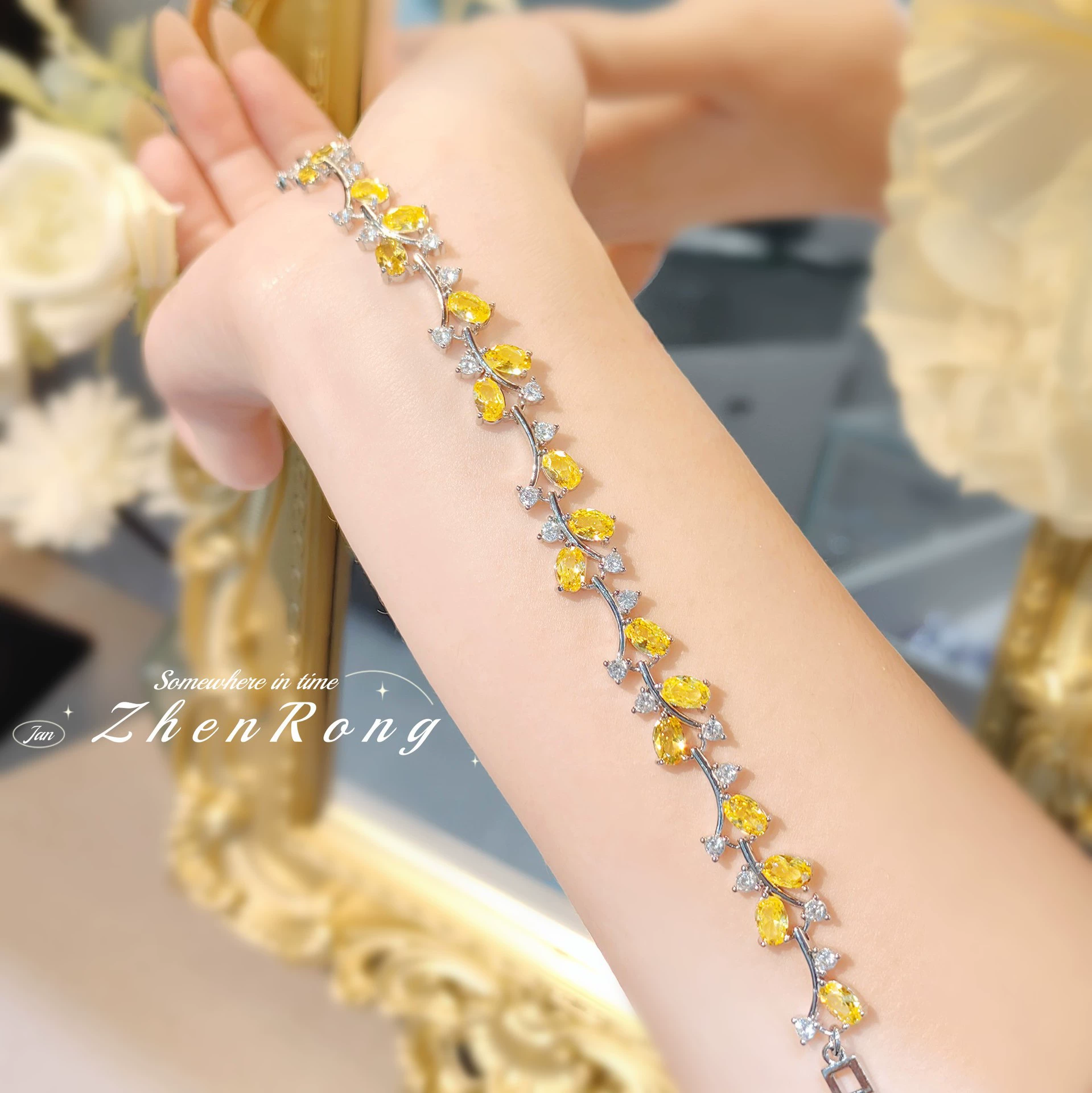 Модный кристаллический браслет, ногтей sequins со вставками циркона