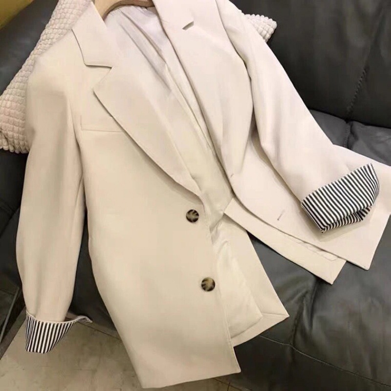 Suit Jacket Women's 2023 New Korean-style All-match Spring and Autumn New Internet Popular Casual British-style Suit for Little Men