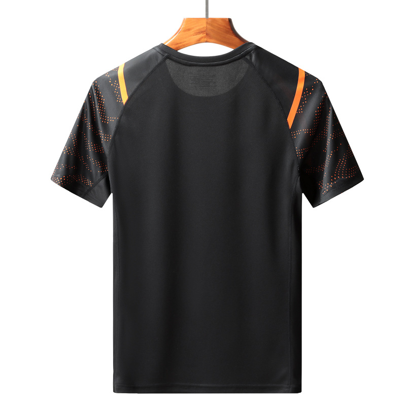 Camiseta deportiva de verano de manga corta para hombre, de secado rápido, de seda fría, holgada, talla grande, con tacto frío, para correr. image 5