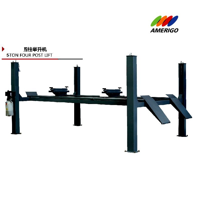 5T四柱二次举升四轮定位专用举升机