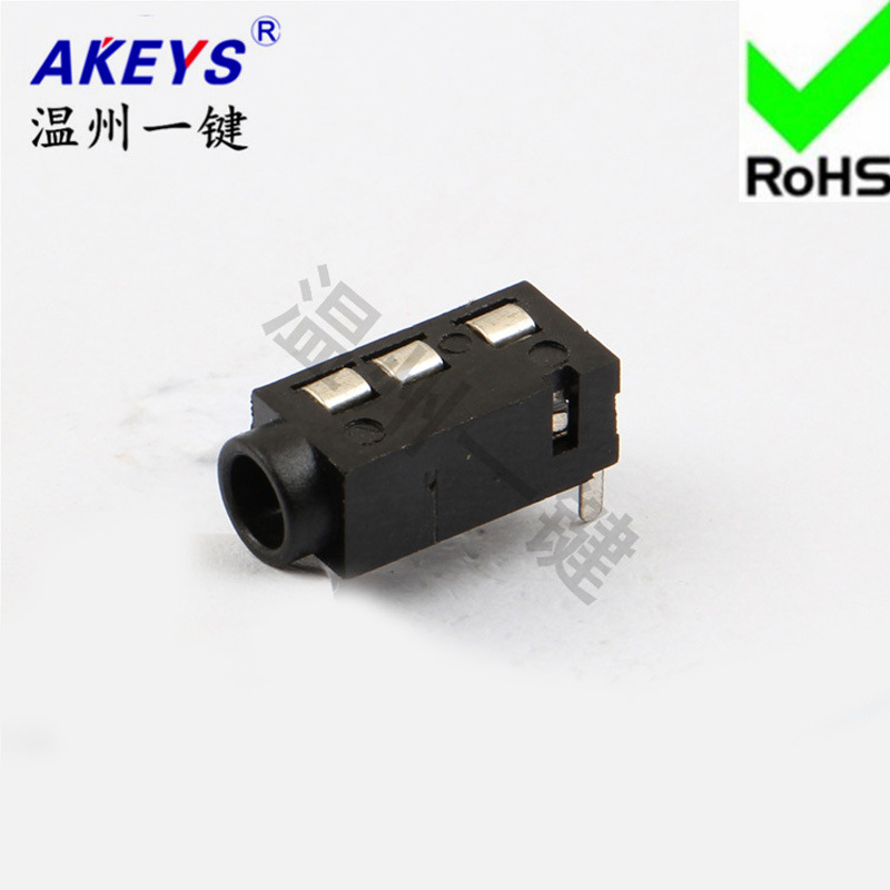 3.5mm caliber audio socket PJ-320A 3.5mm headphone socket in-line 4 pin 4p DIP PJ320A