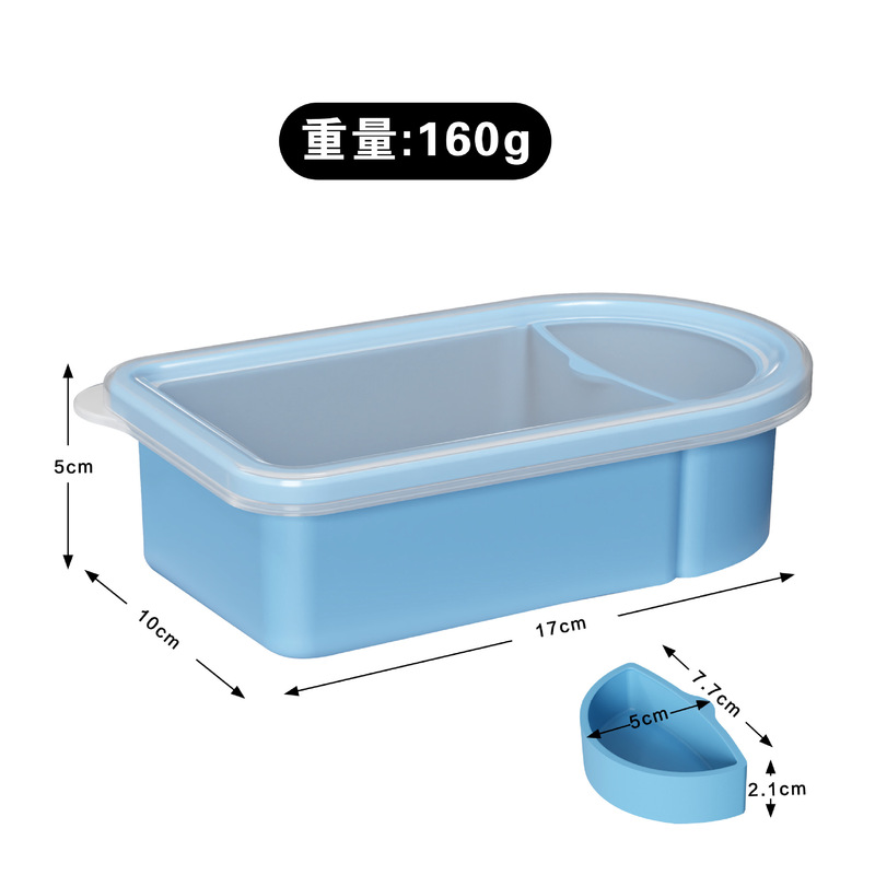 新款硅胶零食容器保鲜便携分装带盖可拆卸硅胶大容量调味盒酱料盒|undefined