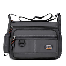 2024新款尼龙布单肩斜挎包地摊零钱收款包工具包耐磨透气简约休闲