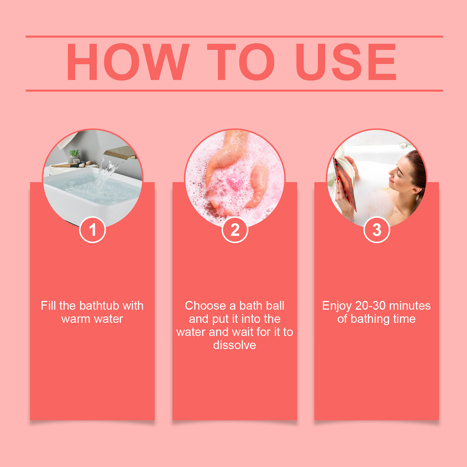 Boule de bain colorée de Noël, boule de bain nettoyante hydratante et parfumée aux plantes pour douche à bulles_voghion.com