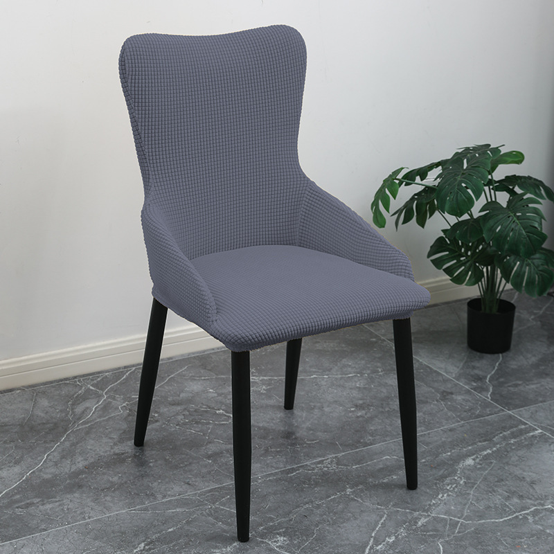 Cubierta de silla elástica Reposabrazos de forma especial cubierta de silla simple engrosada polar apoyabrazos respaldo integrado cuatro estaciones