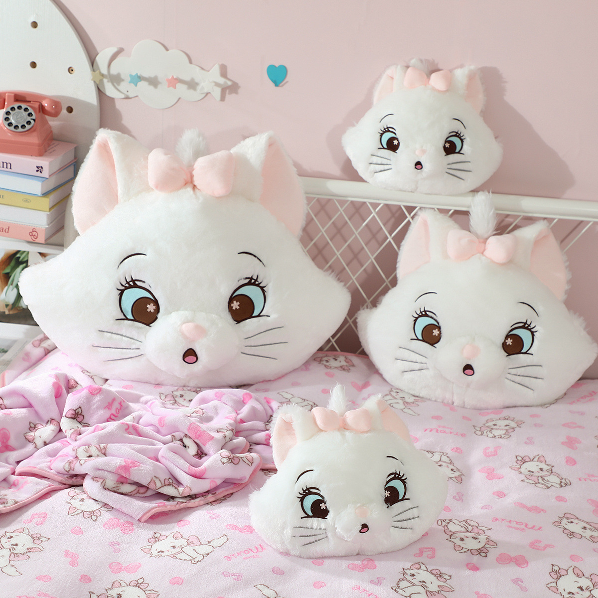 만화 베개 담요 인형 낮잠 담요 소파 두꺼운 담요 에어컨 담요 휴대용 여행 담요 자동차 담요
