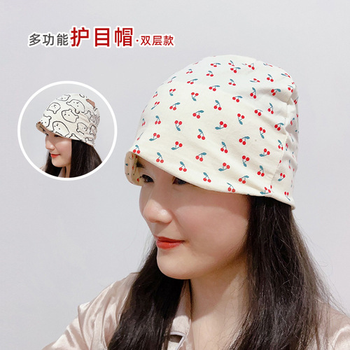 Maternity confinement cap air-conditioned room windproof postpartum warm hair pile cap pregnant women Baotou cap multi-functional eye protection cap