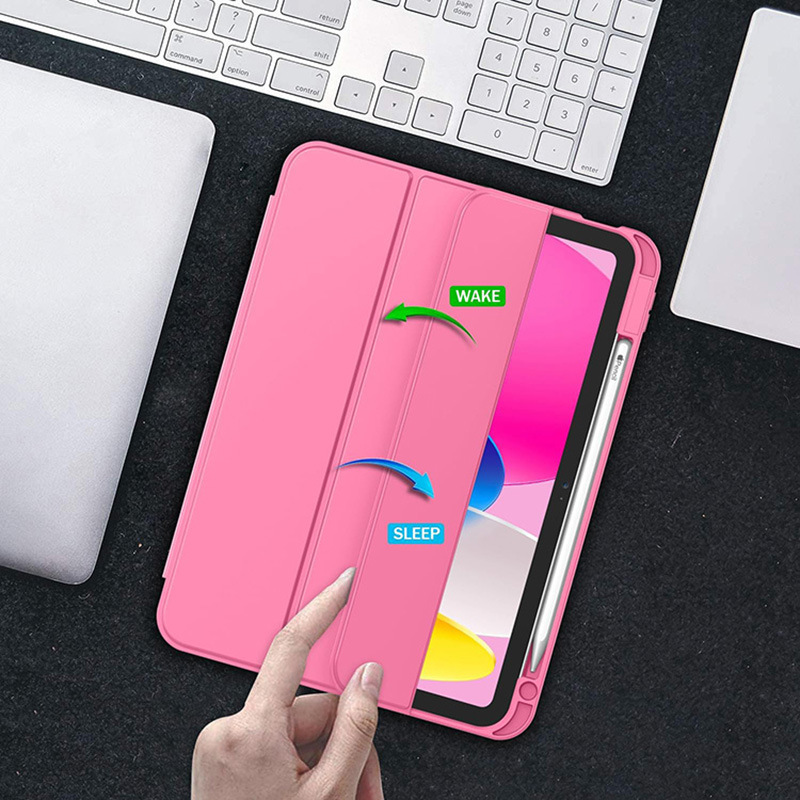 Suitable for iPad10th tablet protective case iPadA16 anti-bend back protective case iPad11 three-fold tablet case 4