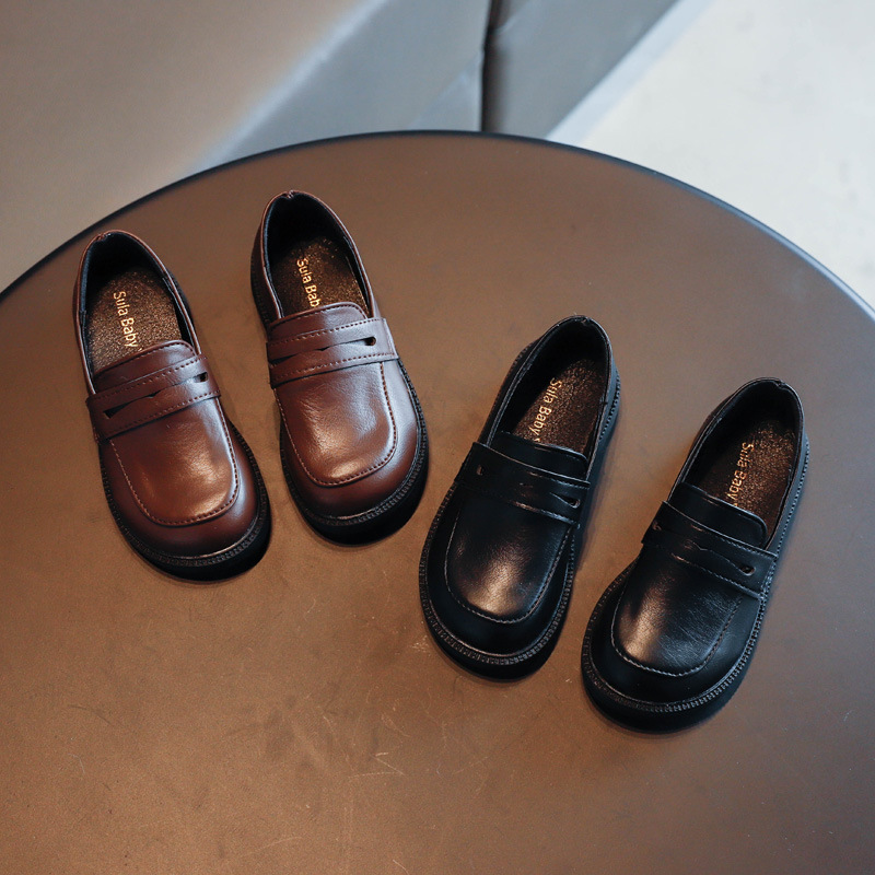 Children's autumn shoes English style for boys for students