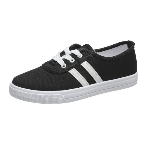 Spring and Summer Breathable Canvas Sneakers, Flat White Sneakers in Korean Style for Students, Ins Style Shoes for Girls, Net Sneakers