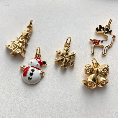 Zərgərlik ara hissələri Christmas Bead Pendant