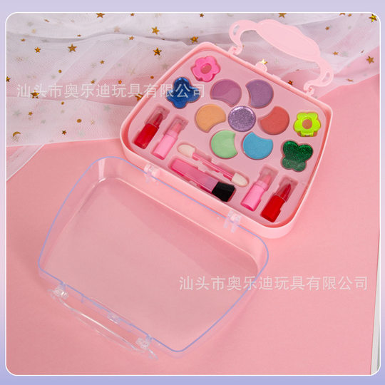 Children's makeup toy girl handbag play house birthday gift suit eye shadow cosmetic bag toy foreign trade