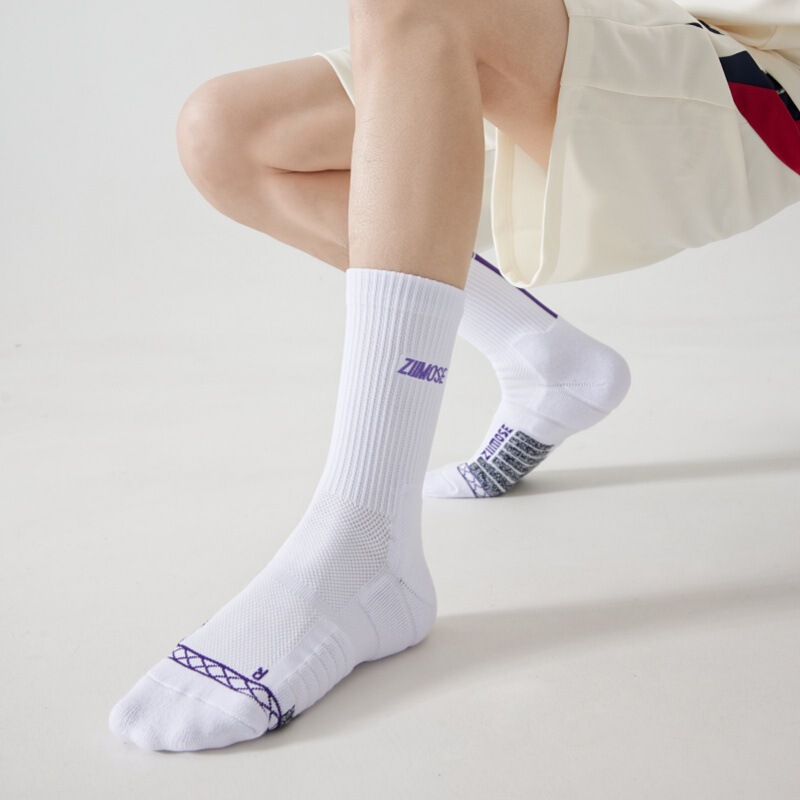 Men's Mid-Calf Letter Embroidery Practical Elite Basketball Socks Sports Socks Sweat-Absorbent Breathable Towel Bottom Mid-Calf Trendy Socks Men's Mid-Calf Letter Embroidery Practical Elite Basketball Socks Sports Socks Sweat-Absorbent Breathable Towel Bottom Mid-Calf Trendy Socks