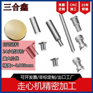 自动送料 盘料机走心机cnc精密加工铝合金铜件不锈钢五金件定制