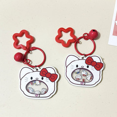 新商品のアイデアが揺れるkt猫のキーホルダーアニメの可愛いカバンの掛け具は学生の親友の創意プレゼントをプレゼントします。