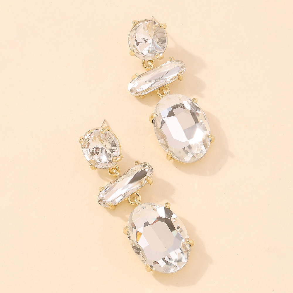 Fashion New Style Diamond Exaggerated Earrings display picture 5