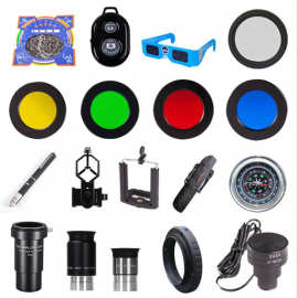天文望远镜配件便携包增倍镜手机拍照支架月亮星云太阳滤镜