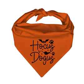 跨境万圣节宠物三角巾Hocus Dogus蝙蝠爪印狗狗猫咪节日装扮围脖