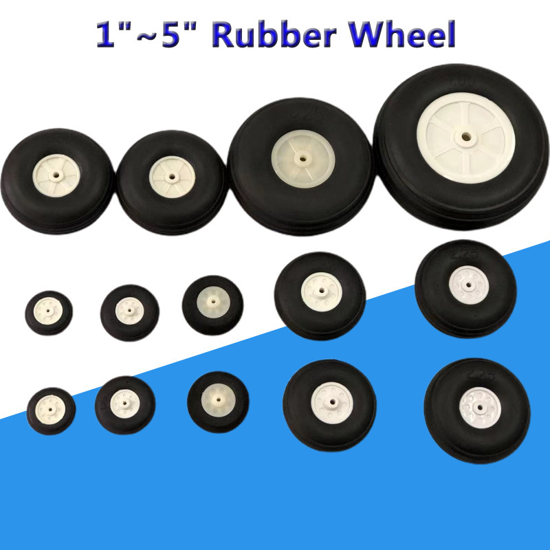 航模PU橡胶轮胎海绵轮 固定翼飞机仿真轮胎1-5寸像真机轮胎
