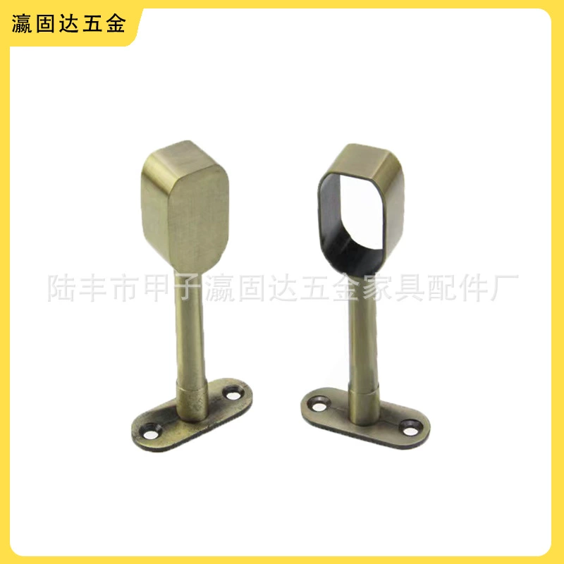 瀛固达 Hardware Clothes bracket 19mm suspension Full-pass Semi-pass Clothes bracket Flange Clothes bracket Corner suspension