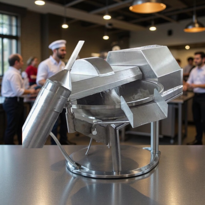 不锈钢海带泥斩拌机 豆腐加工设备 肉馅变频调速斩切机斩切效果优