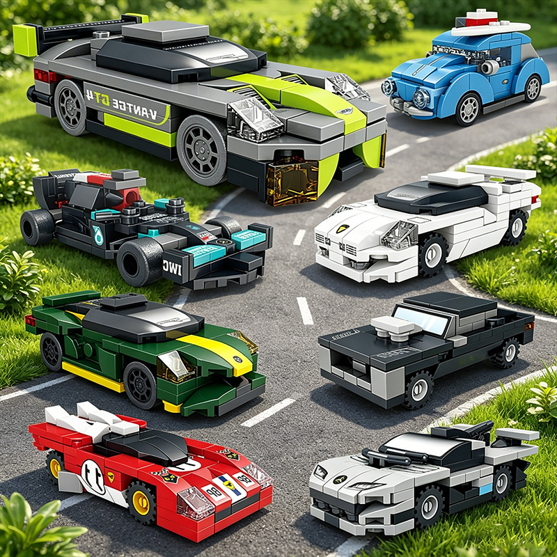 Kaizhi Building Blocks Children's Educational Assembly Toy, Ejecting Martin Sports Car Model, Boys' Car Puzzle Racing Gift Kaizhi Building Blocks Children's Educational Assembly Toy, Ejecting Martin Sports Car Model, Boys' Car Puzzle Racing Gift
