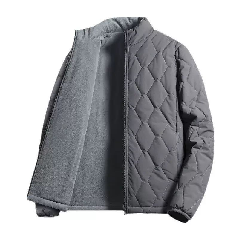 2025新款棉服轻薄男士双面穿冬季棉衣轻商务休闲立领外套男大码