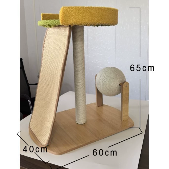 Когтеточка для кошек из сизаля, доска для кошачьих когтей, деревянная рамка для восхождения кошек, универсальная напольная, износостойкая и нелиняющая игрушка для шлифовки кошачьих когтей