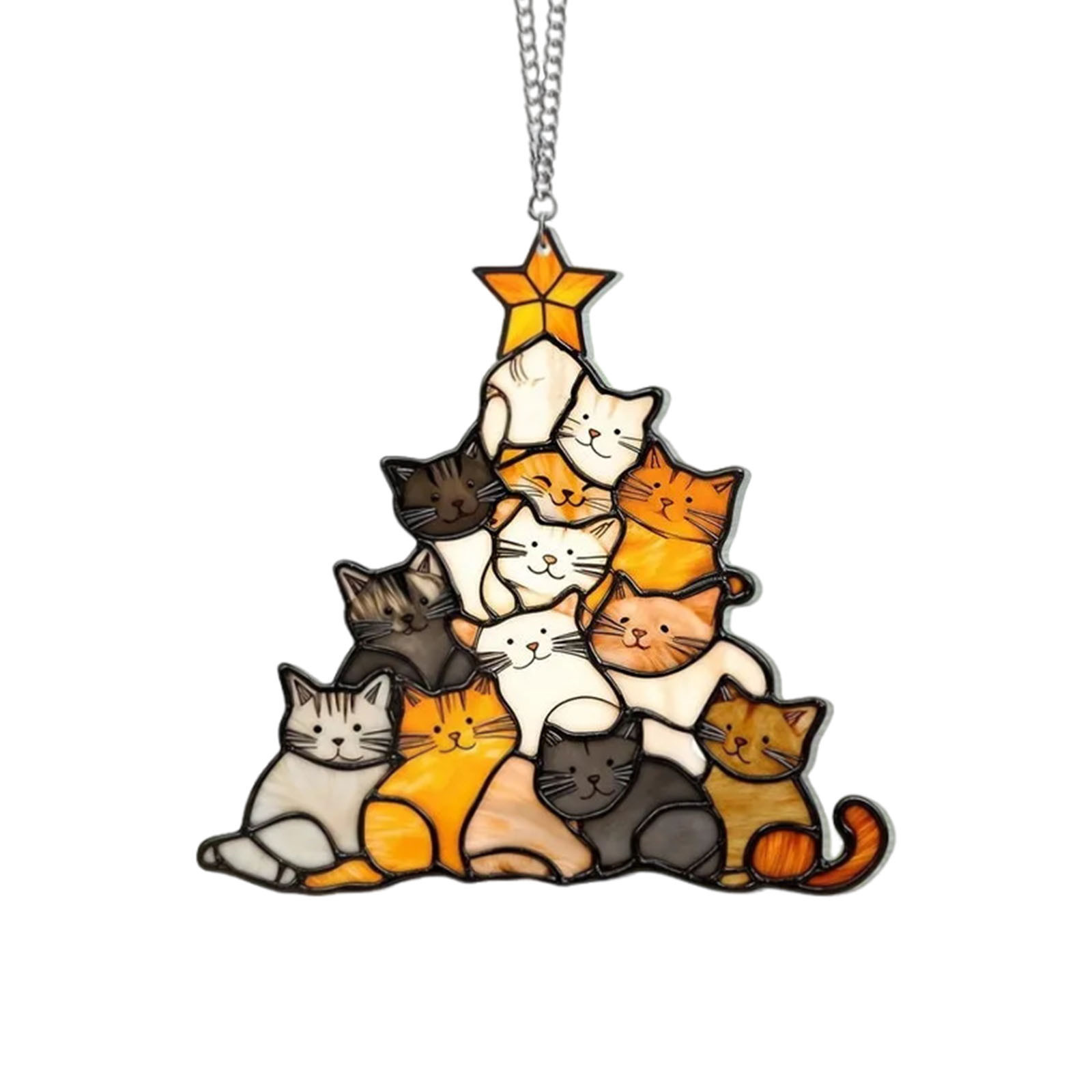 Nuevos productos transfronterizos de acrílico plano de simulación de pájaros colgante de decoración de Navidad árbol de Navidad colgante de decoración para el hogar image 15