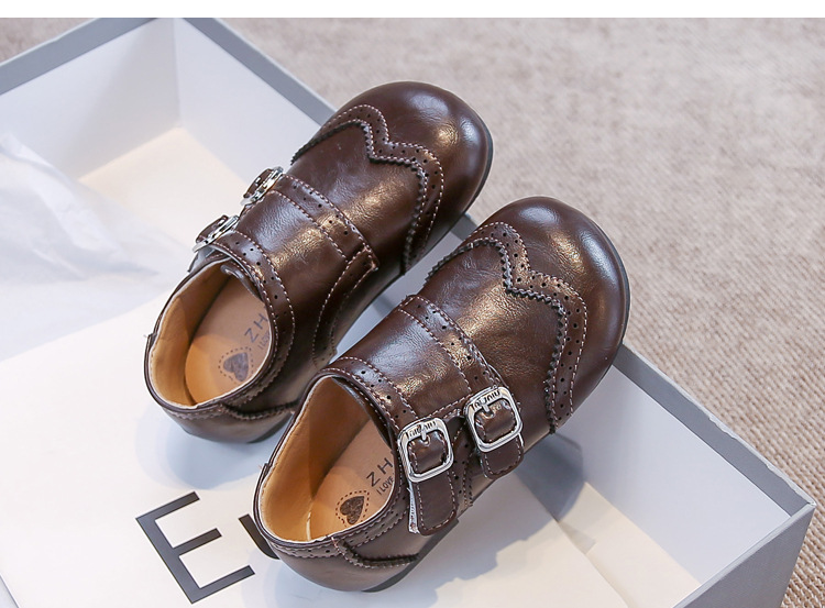 Scarpe in pelle per ragazzi stile britannico comode eleganti_voghion.com