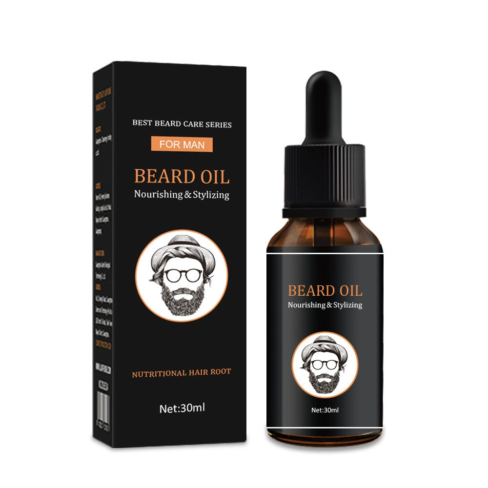 Трансграничное масло бороды 30 мл эфирное масло для ухода за Beard oil двойной питательный борода масло завод спот оптом
