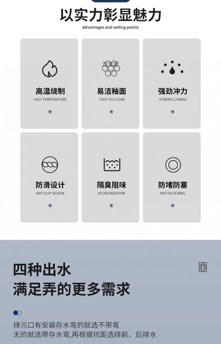 A complete set of household ceramic squat toilet flushing tank, anti-odor squat toilet, bathroom squat toilet, toilet bowl, and pedal toilet Application Scenario