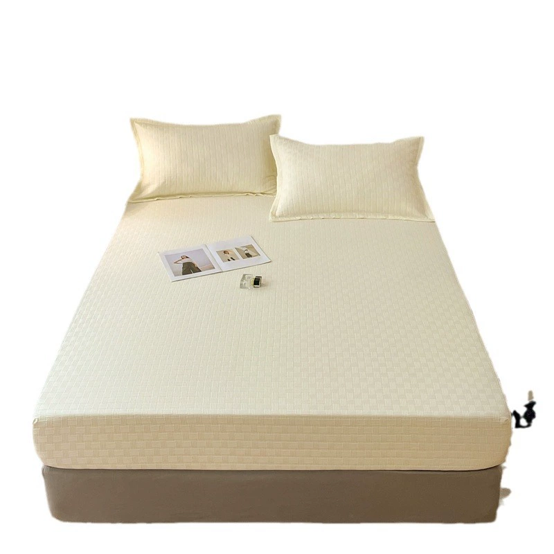 Sheet, set, mattress, dustproof bedspread, protective case, with embroidery, 3 piece set