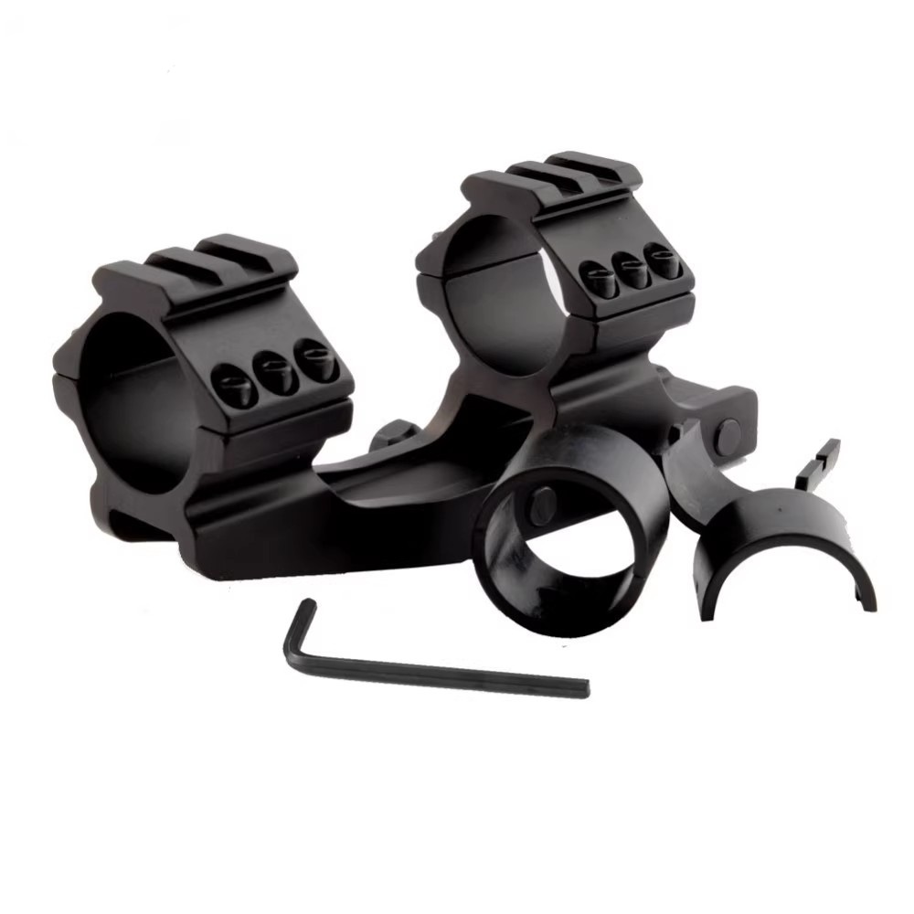 Soporte de riel de guía integrado de extensión posterior 25.4mm / 30mm pistola blenda unida 25.4mm soporte de mira de linterna