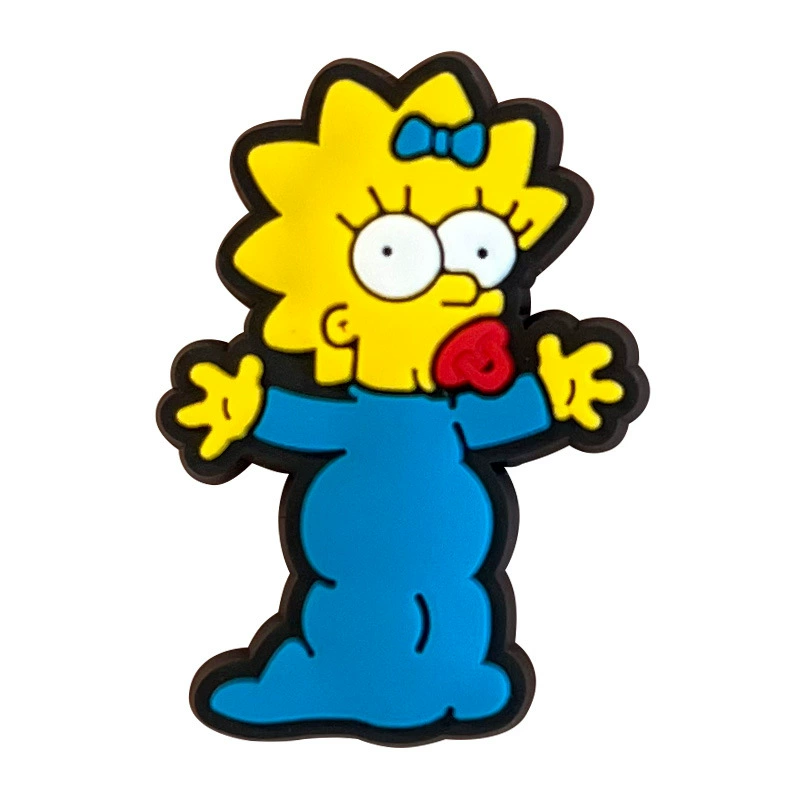 Подвески для обуви (серия Simpsons) Кроки-жиботы, одна подвеска для обуви, 18 вариантов цвета