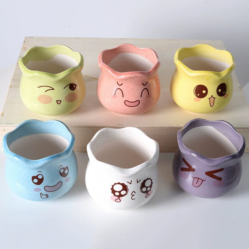 Мультяшная милая table flowerpot, (Cross-border trading), кактус