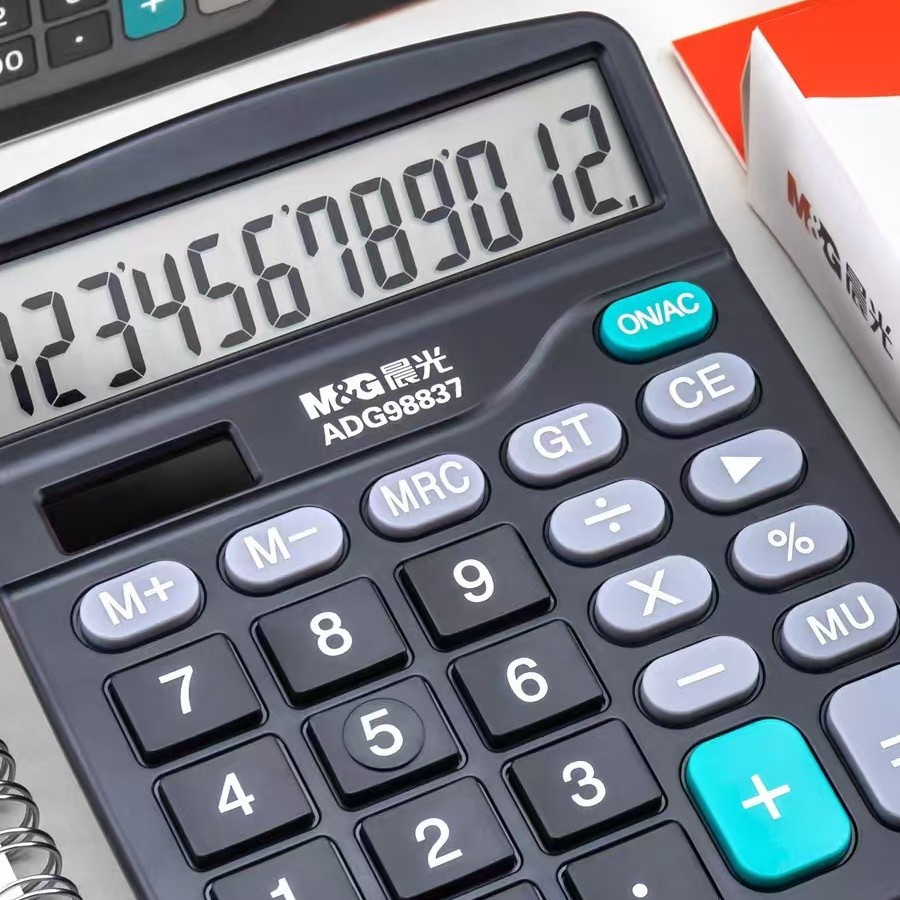 Calculator 98837 Desktop Dual Power Supply Financial Office Use Large Screen Display Solar Classic Small Size