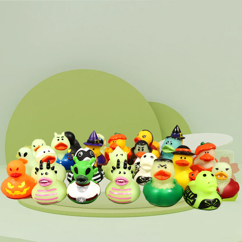 ハロウィン混合黄色アヒル絞って水遊びアヒル子供用お風呂小さなおもちゃホリデーデコレーションビーチ|undefined