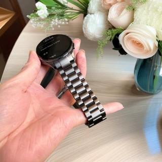 适用于小米xiaomi watch 5手表带watch 5专用弧形无缝三珠钢表带