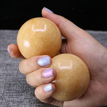 练手玉石球健身球手球玩老人实心老年人按摩握铁球钢球部转云