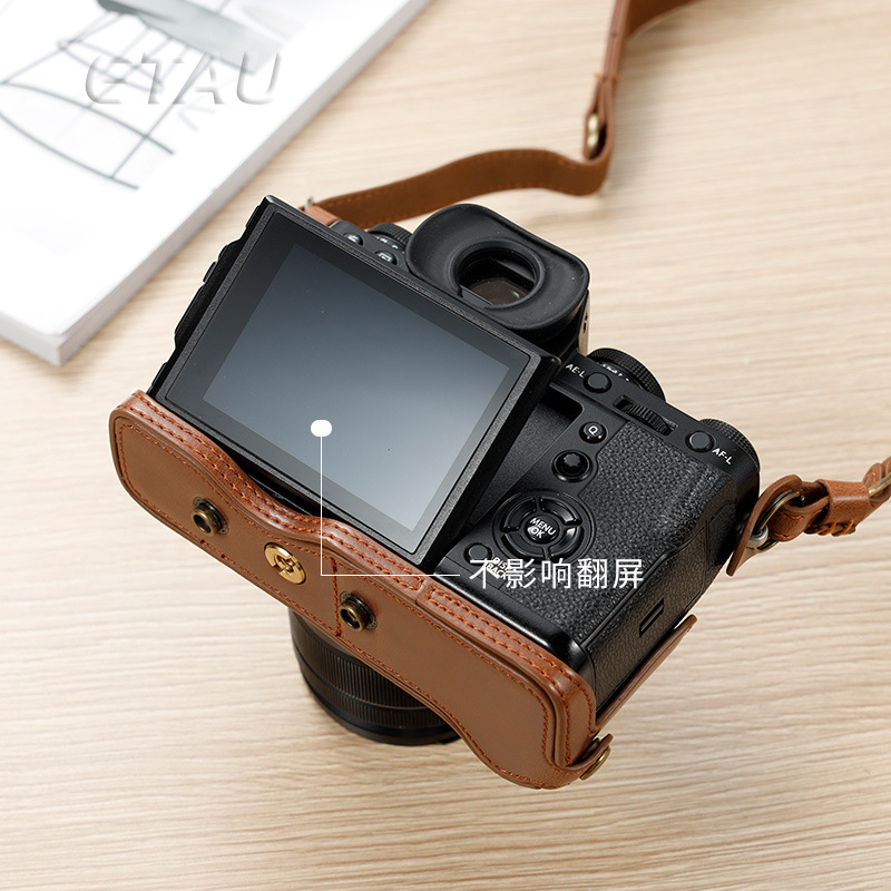 (2개) 후지 XS10 카메라 가방 XT10 XT20 XT30 XT200 XT3 XT4 XT2 보호 가죽 케이스 마이크로 싱글