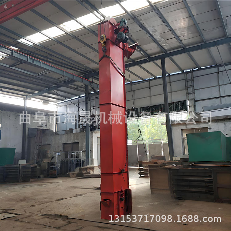 垂直式上料机设备 非标粮食饲料输送机 干粉砂浆斗式提升机
