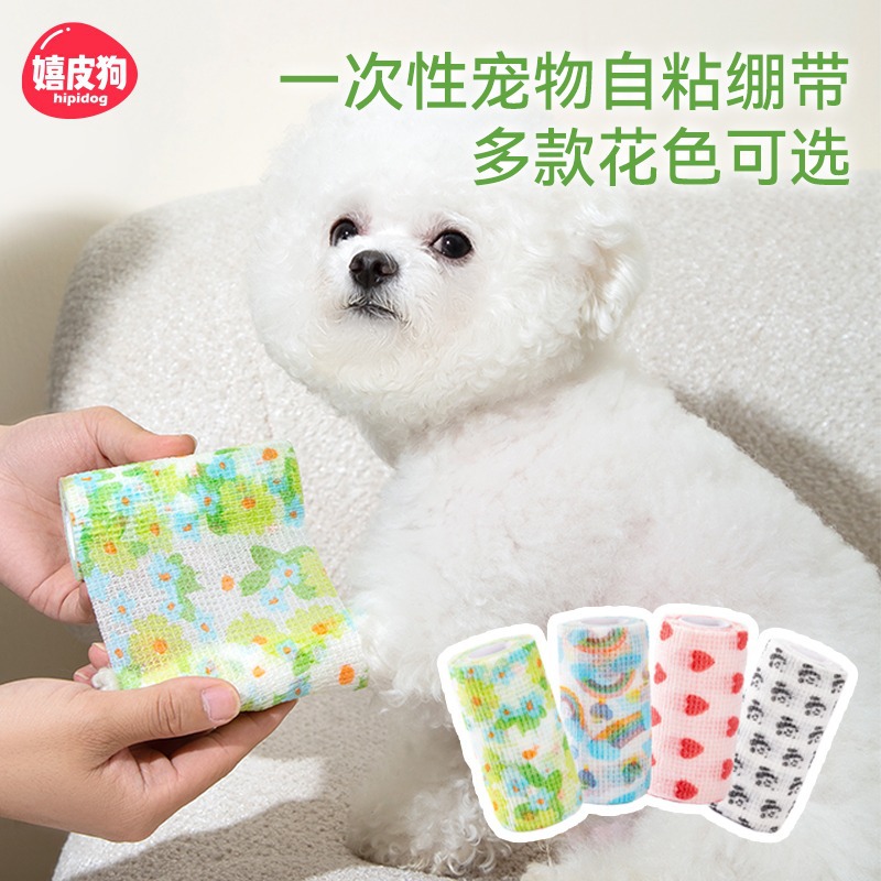 Zapatos del perro, pie-encuadernación y pie-envoltura del paño, cubierta disponible del pie, anti-Sucio y no-caída, caminando hacia fuera, vendaje del oso de peluche del perro