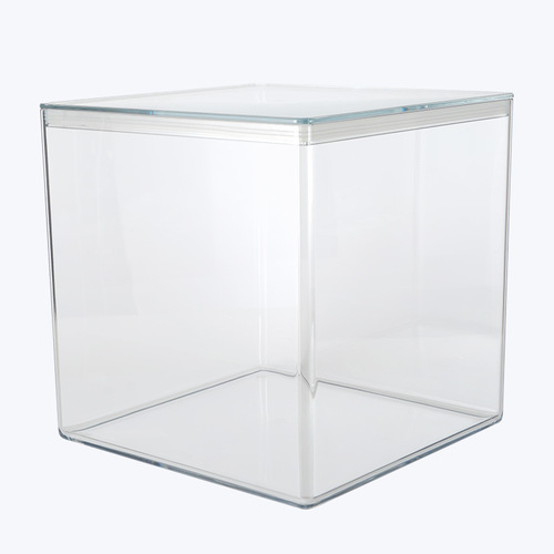 Jiabao factory direct sales dried tangerine peel and cordyceps sealed jar dry goods medicinal materials square storage box high transparent plastic storage box