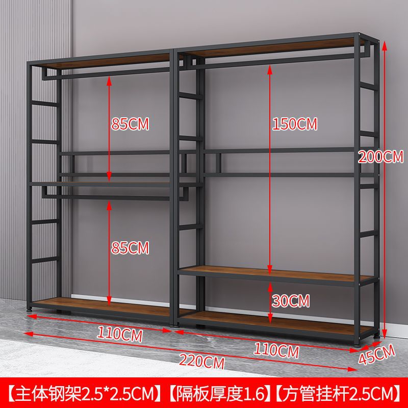 Colgar percha de ropa percha de gorra dormitorio combinación de armario de esquina engrosado engrosado simple ensamblaje armario de metal percha de piso