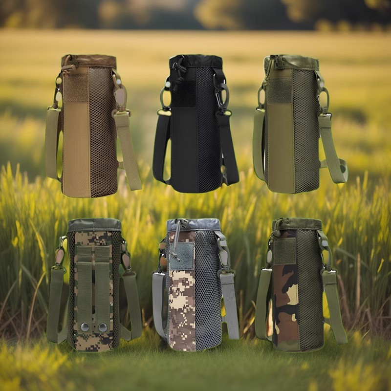 EDC ウォーターボトルバッグスポーツウォーターカップカバーアウトドアサイクリングクロスボディウォーターボトルカップウエストバッグアクセサリーウォーターボトルバッグハンギングバッグ